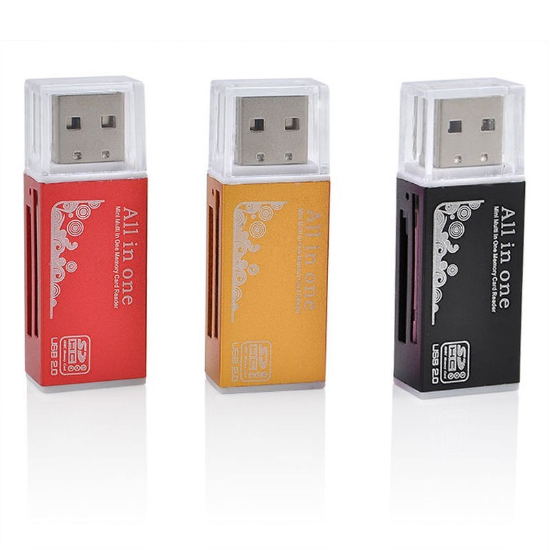 USB 2.0 Multi Memory Card Reader SD SDHC MicroSD M2 MS Pro Duo MMC MiniSDHC Fast