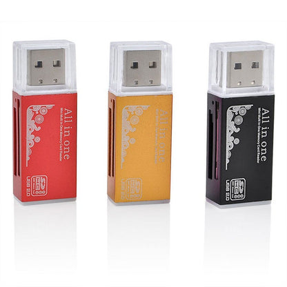 USB 2.0 Multi Memory Card Reader SD SDHC MicroSD M2 MS Pro Duo MMC MiniSDHC Fast