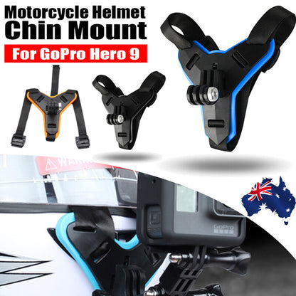 Helmet Chin Mount Holder Motorcycle Strap Compatible with GoPro Hero 9/8/7/6/5 Sports Camera