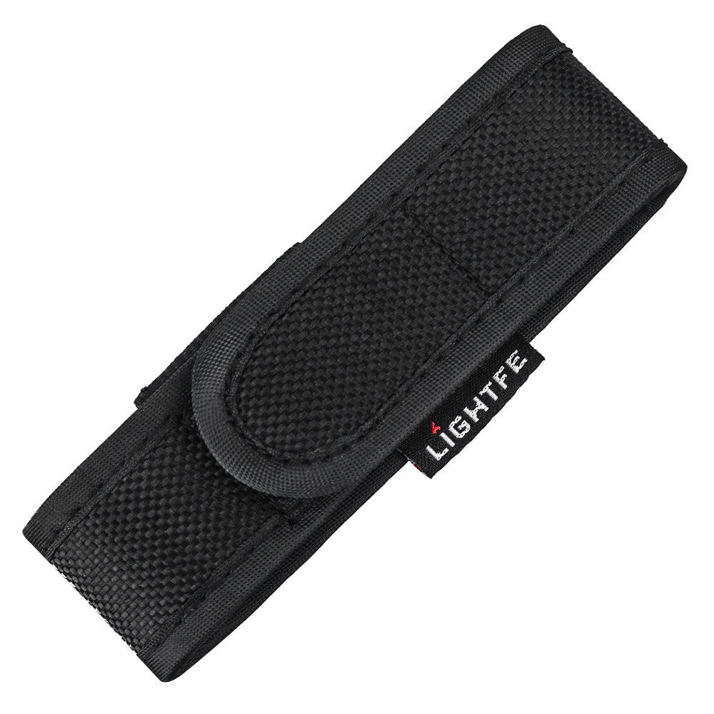 Black Nylon Holster Holder Case Belt Magic Pouch for LED Flashlight Torch AU