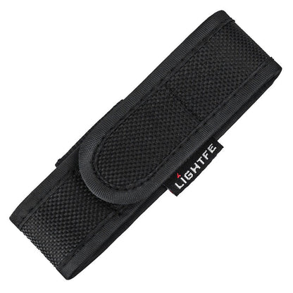 Black Nylon Holster Holder Case Belt Magic Pouch for LED Flashlight Torch AU