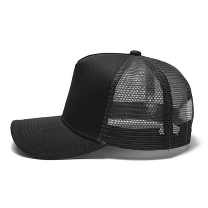 Adjustable Plain Trucker Cap Hat Unisex Mesh Baseball Promotional Various Colors