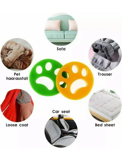 2-10x Pet Hair Remover Dog Cat Fur Lint Catcher Laundry Washing Machine Reusable