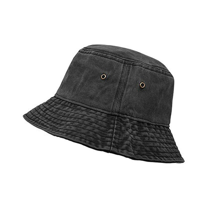 Unisex Men Women Washed Cotton Outdoor Camping Sports Bucket Fisherman Hat Style