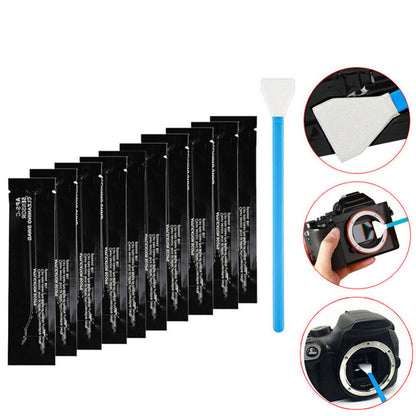 10PC Sensor Cleaning Kit Cleaner Swab Ultra for Digital Camera's CCD CMOS Sensor