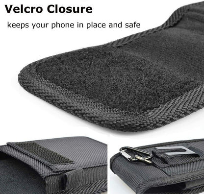 Universal Nylon Quality Pouch Belt Clip Wallet Case Cover Fit 4.7 to 6.9 inch