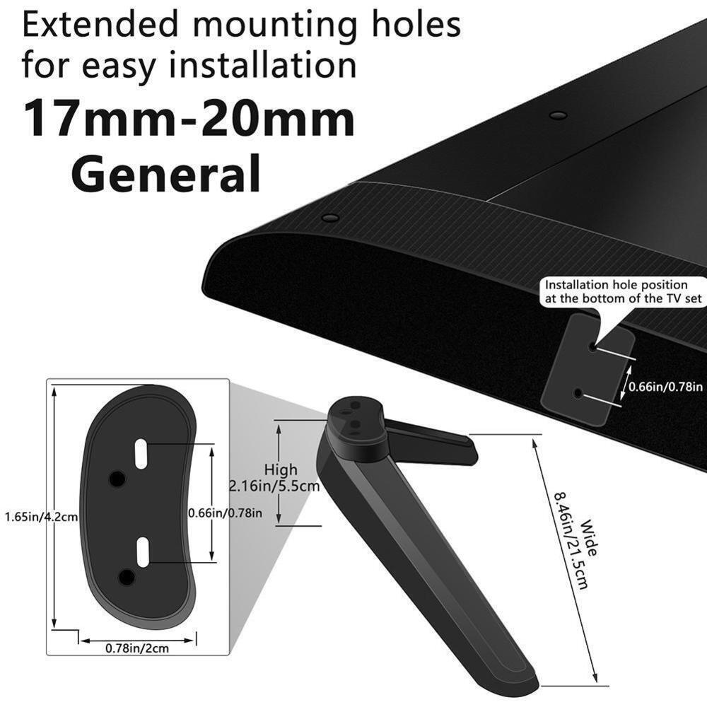 Universal TV Stand Legs TV Pedestal Feet Table TV Stand Base Legs AU
