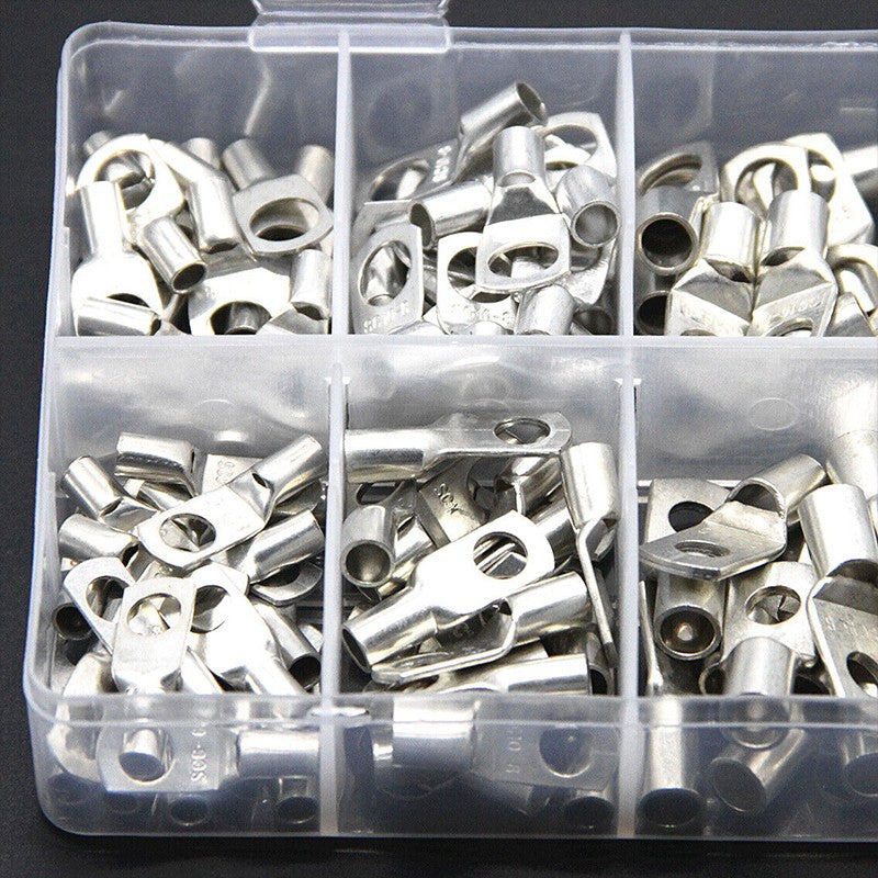 240Pcs 4WD Cable Lug Ring Battery Copper Tube Connector Kits Terminal Crimper AU