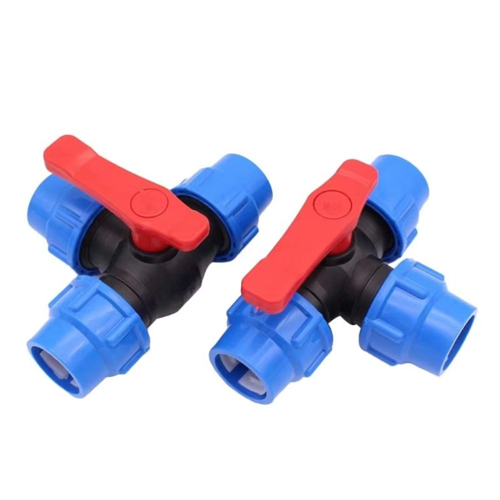 Irrigation 3-Way Ball Valve 20/25/32/40/50mm Water Pipe Fittings  Lawn