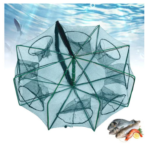 Fishing Net Fish Crab Yabbie Minnow Crawfish Shrimp Cage Net Foldable Fishing