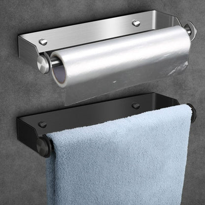Paper Towel Holder Under Cabinet Wall Mount Stainless Steel Rack Kitchen AU NEW