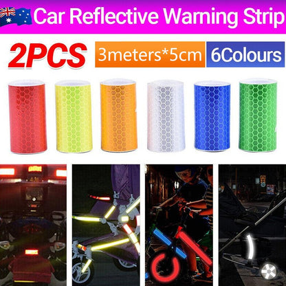 3meters Safety Warning Reflective Tapes Adhesive Sticker Car Truck Decal Strip