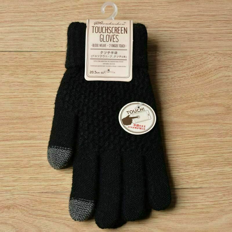 Knitted Winter Gloves Cashmere Knitted Women Autumn Warm Touch Screen Gloves