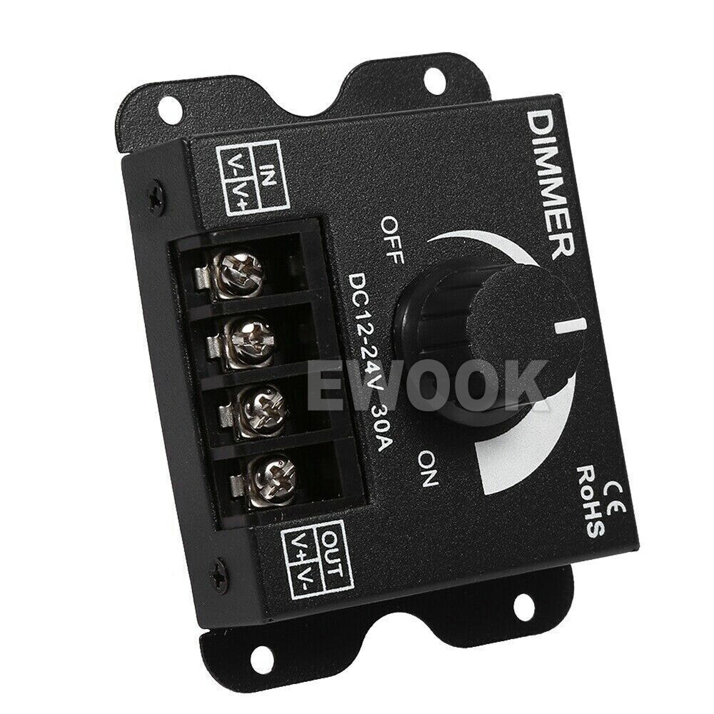 DC 12v 24v 30A Led Switch Dimmer Controller For Led Strip Light Single Colour
