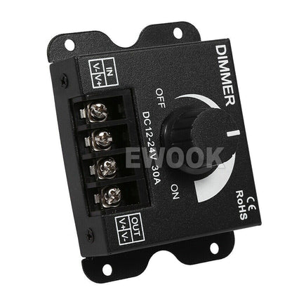 DC 12v 24v 30A Led Switch Dimmer Controller For Led Strip Light Single Colour