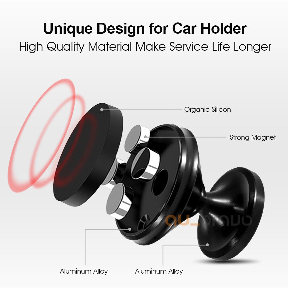 2x 360 Degree Rotating Cell Phone Holder Car Magnetic Mount Stand Universal