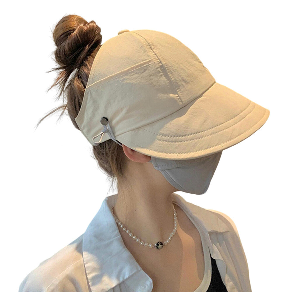 Summer Sun Hat Women UPF 50+ UV Protection Bonnet Visor Cap Wide Brim Hat AU