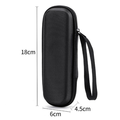 Black Zipper Earphone Case Hard Shell Pouch Carrying Bag  for Earphone