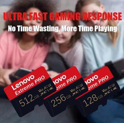 2TB High-Speed Micro TF/SD Card 1TB Cards Class 10 Memory Card Waterproof – Compatible with Lenovo