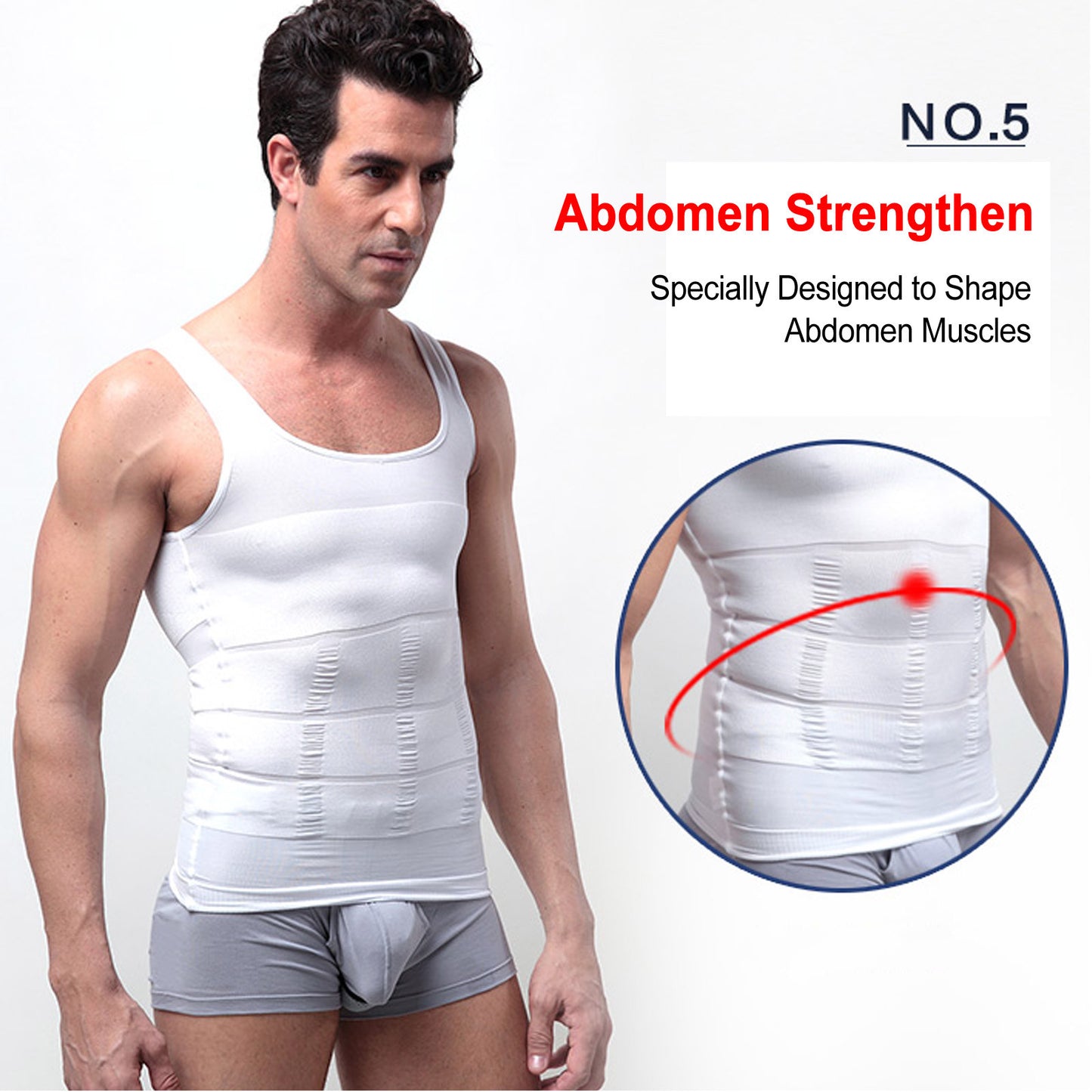 MEN MEN'S SLIMMING BODY SLIM SHAPER UNDERWEAR CORSET COMPRESSION VEST/SHIRT