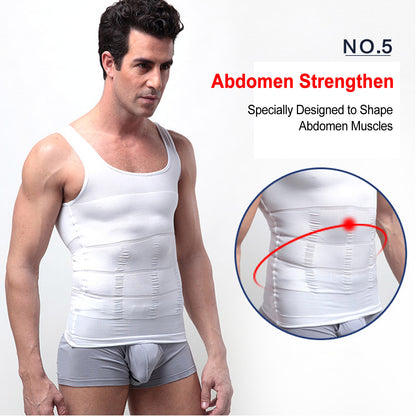 MEN MEN'S SLIMMING BODY SLIM SHAPER UNDERWEAR CORSET COMPRESSION VEST/SHIRT