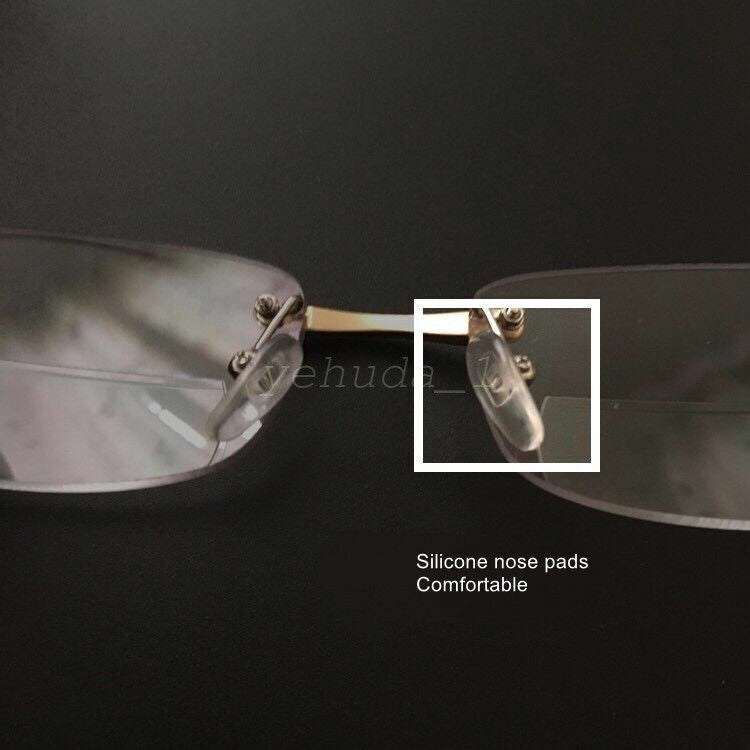 AUS NEW Rimless Bifocal Reading Glasses Readers 1.0 1.5 2.0 2.5 3.0 3.5 4.0