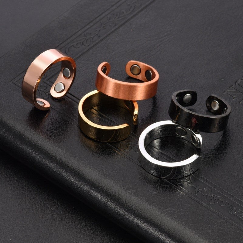 Pure Copper Magnetic Healing Therapy Arthritis Open Ring Weight Loss Pain Relief