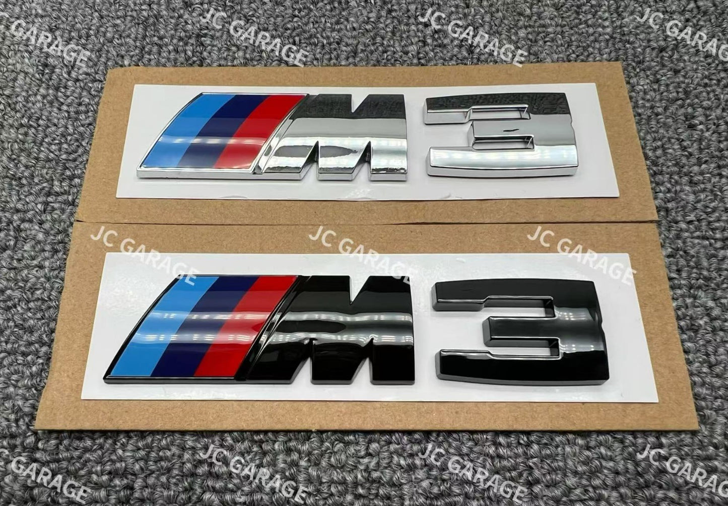 Competition Sport Black Silver Replacement Rear Trunk Emblem Badge For M3