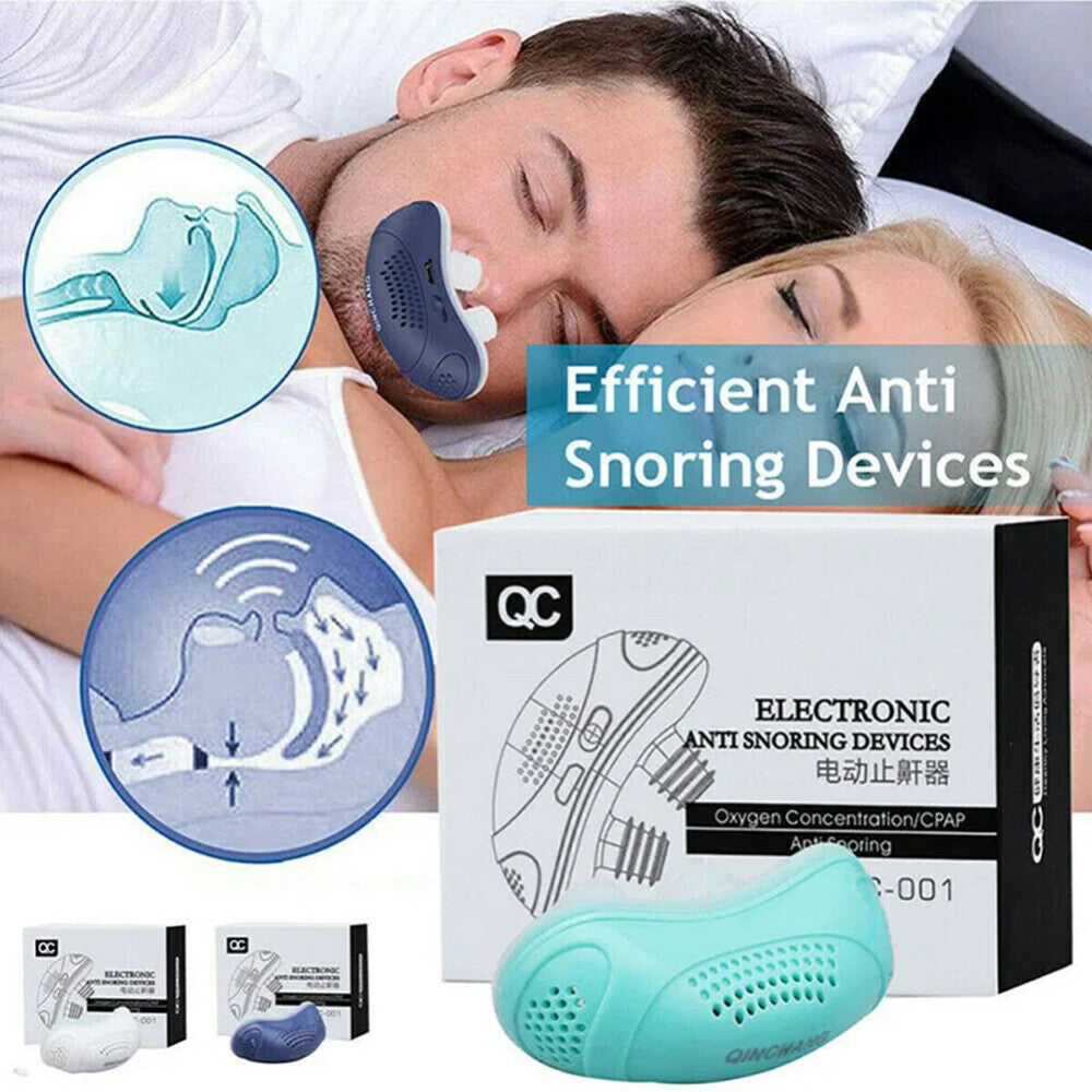 Anti Snoring Device Mini Electric CPAP Noise Sleep Apnea Stop Snore Aid Stopper