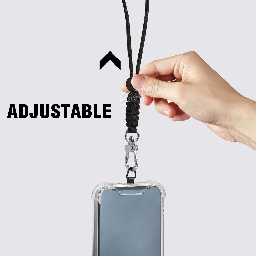 2PCS Stainless Steel Flexible Phone Lanyard For iPhone 17Pro Max With Neck Strap