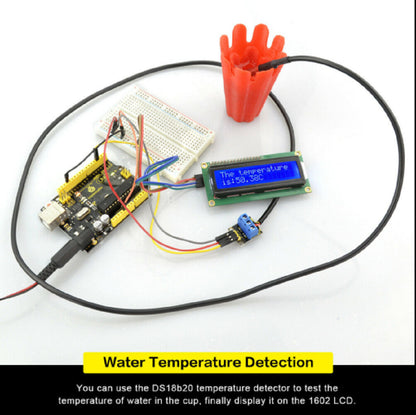 DS18B20 Temperature Temp Sensor Digital Thermal Probe For Arduino  Waterproof