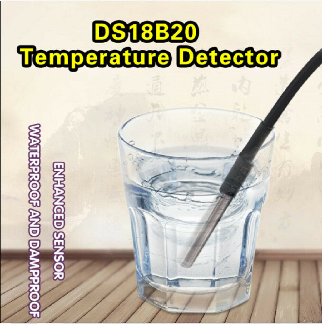 DS18B20 Temperature Temp Sensor Digital Thermal Probe For Arduino  Waterproof