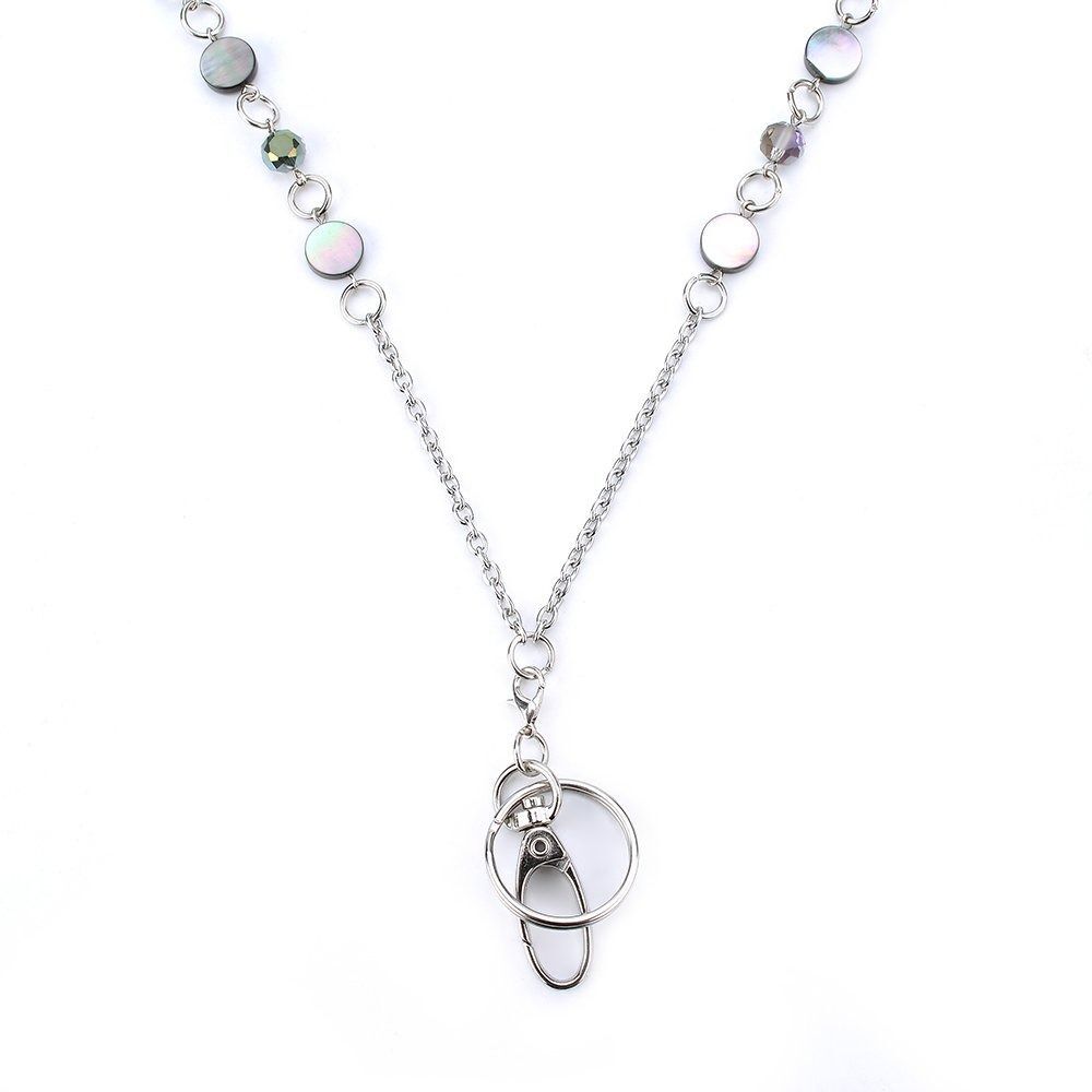 1 PC Key Lanyards Stainless Steel Necklace Lanyard Fashion Lanyards  Women
