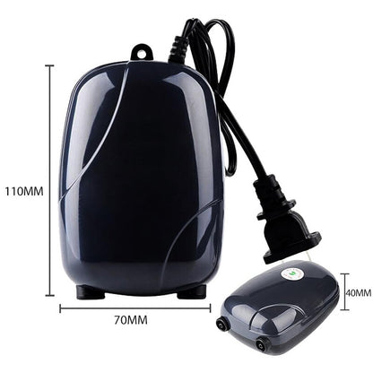 Aquarium Air Pump Quiet Fish Tank Oxygen Aerator Adjustable Airflow Aquarium AU