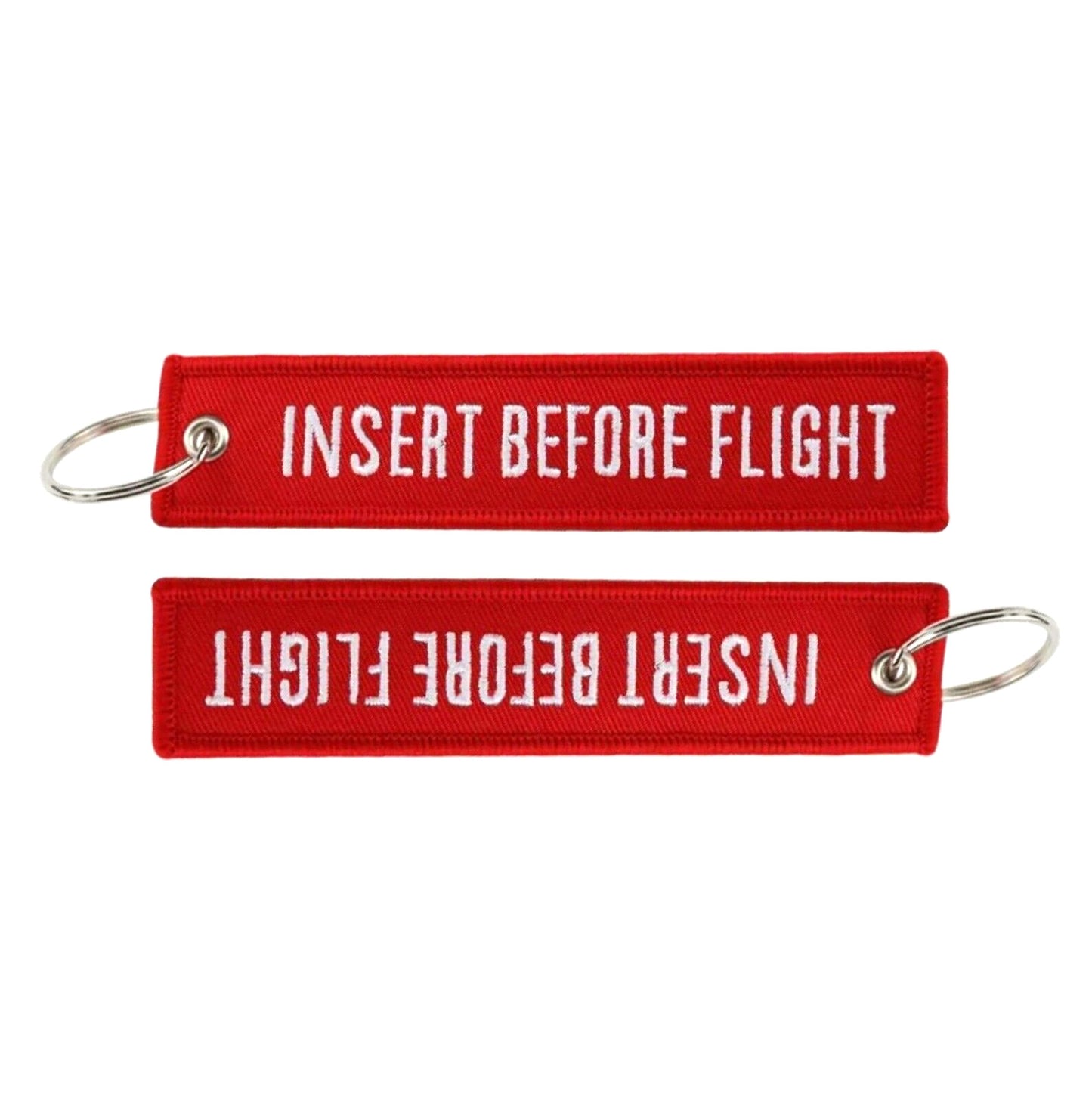 Insert Before Flight Keychain Motorcycle Keyring Jet Tag Key Chain Key Ring