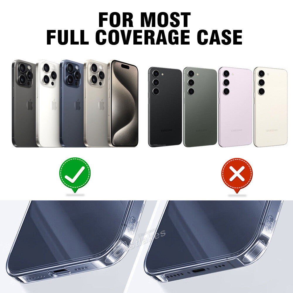 2PCS Stainless Steel Flexible Phone Lanyard Compatible with iPhone 17Pro Max With Neck Strap