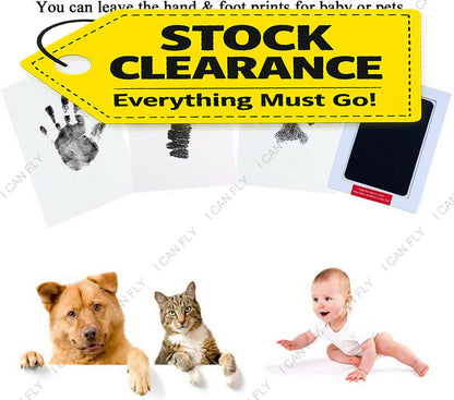 Newborn Footprint Handprint Safe Inkless Gift Foot Hand Print Wipe Kit Gifts DF