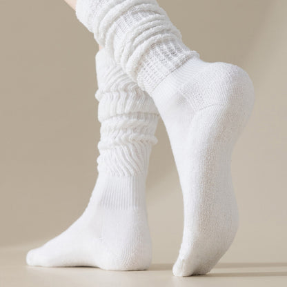 3Pairs Warm Calf Sock Stack Stockings Winter Fall Over Knee High Thick Socks Set