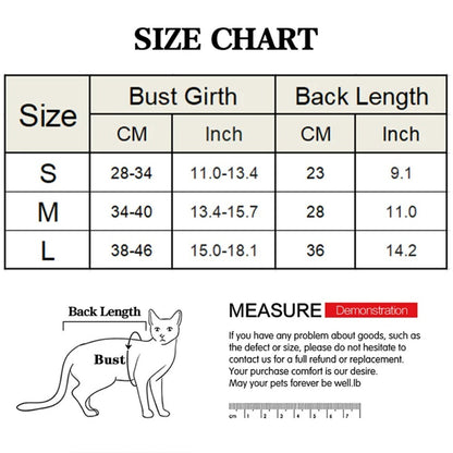 Jumpsuit Kitten Recovery Clothes Anti-licking Cat Sterilization Suit  For Pet