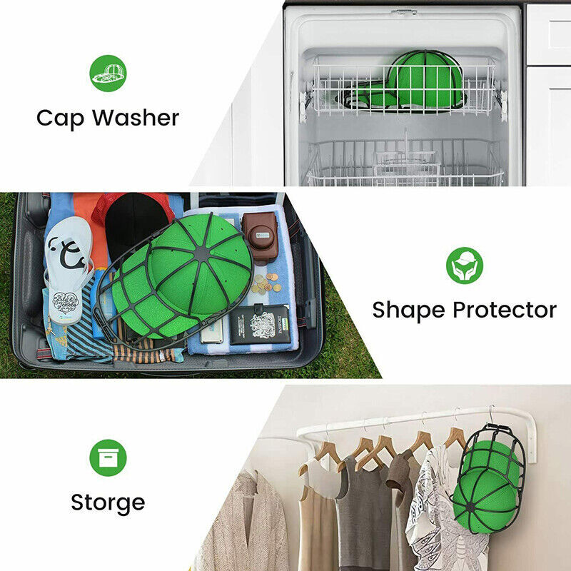 Hat Washer Baseball Hat Cleaner Cap Washer Hat Washing Cage Holder Frame AU