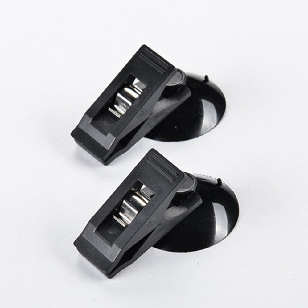 2x Car Windscreen Suction Ticket Cup Plastic Clips Holder Curtains Clip Pen Card