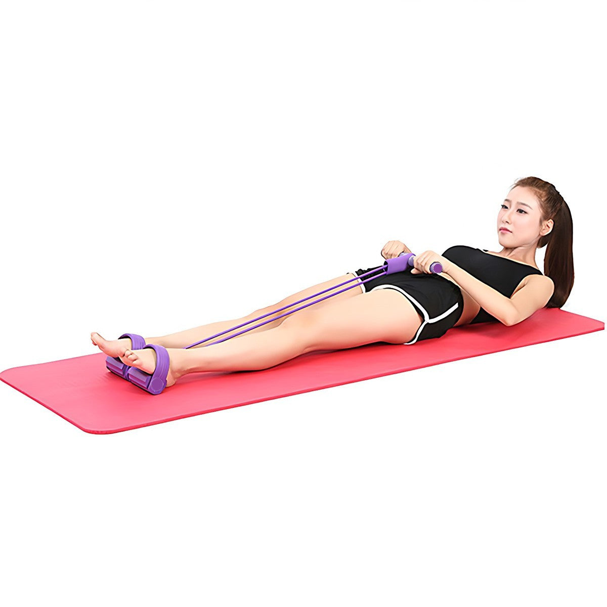 Multi-Function Exercise Tension Rope Foot Pedal Resistance Fitness Pull Bands AU