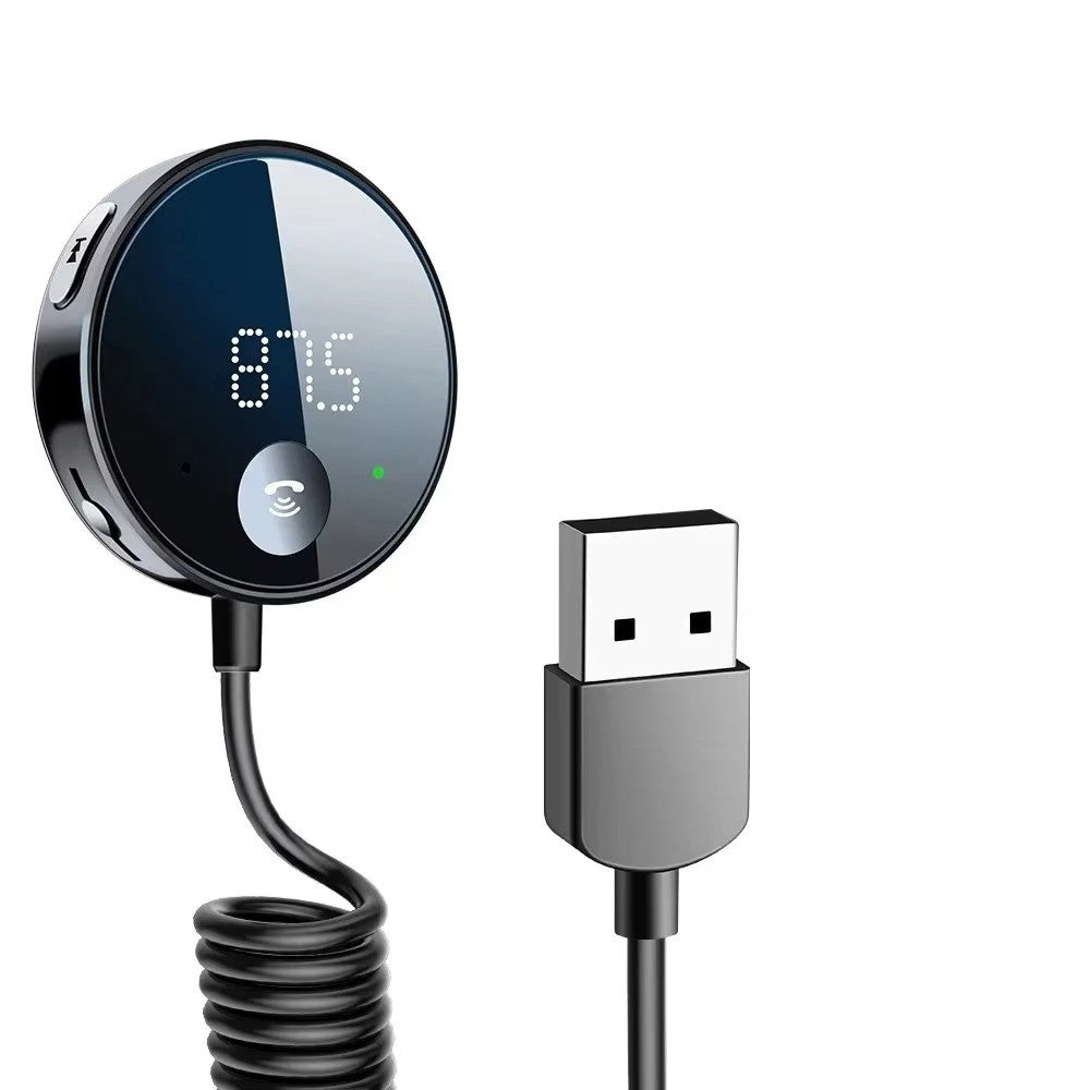 USB Bluetooth 5.0 Wireless Car FM Transmitter Aux Stereo Audio Receiver Adapter