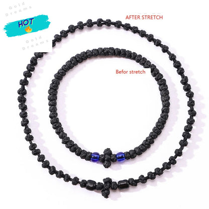 Adjustable Greek Orthodox Wristchain Christian Prayer Bracelet Handwoven Unisex