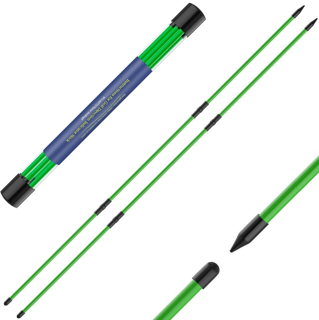 2 x 123cm - Golf Alignment Sticks Golf Training Collapsible Golf Practice Rods