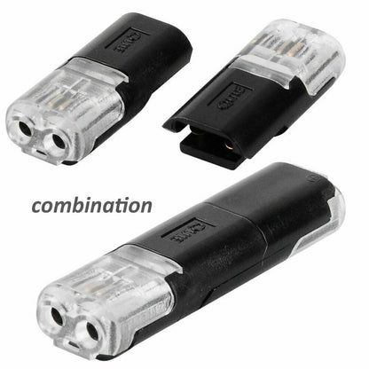1-50PCS 12V Wire Cable Snap In Connector Terminal Connections Joiners Auto Plug