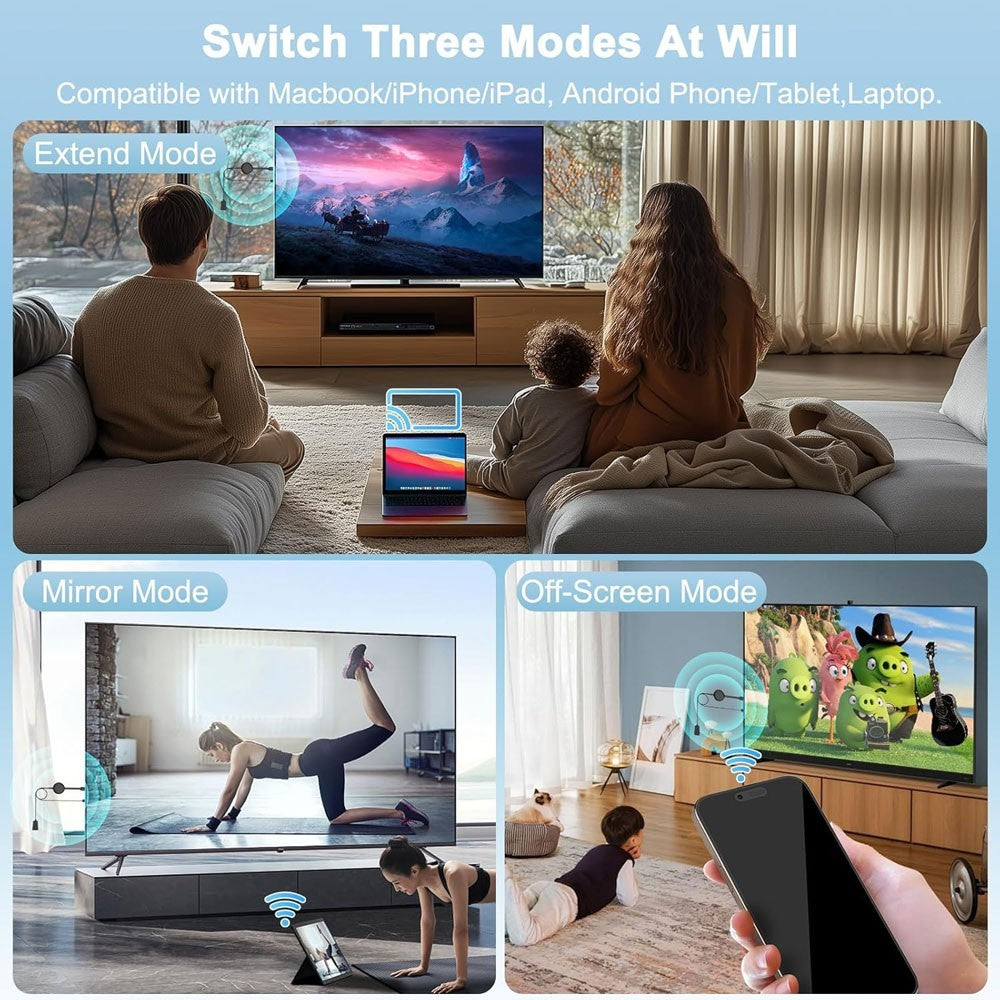 5G 4K Chromecast Wireless HDMI Display Adapter Screen Phone Mirroring Extender