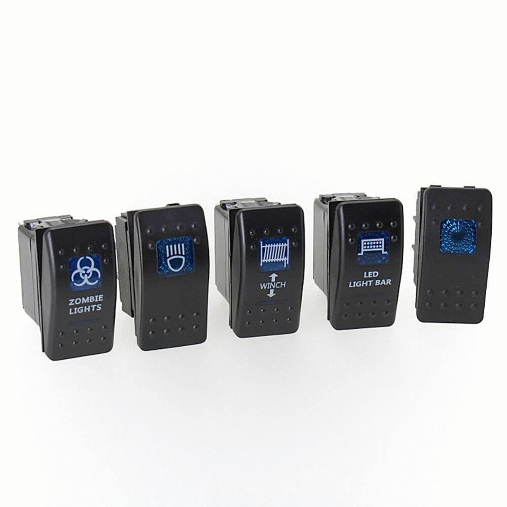 Spot Light 12V ARB Carling Rocker Waterproof Toggle Switch Blue LED Car Boat AU