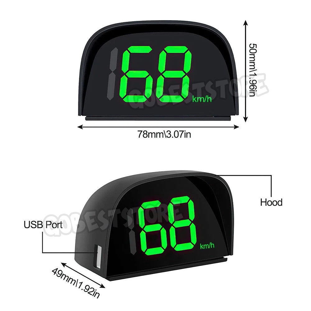 Digital Speedometer Universal GPS Car KMH Head Up Display Display Driving Speed