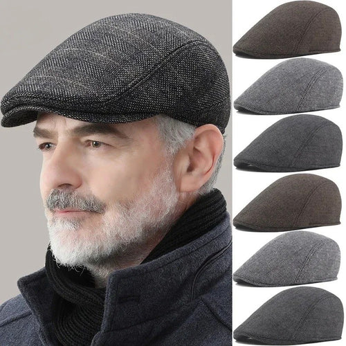Mens Newsboy Gatsby Cabbie Golf Hat Driving Beret Flat Retro Fashion Cap – Compatible with Golf